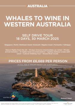 Whales to Wine in Western Australia March 2025