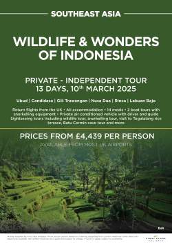 Wildlife & Wonders of Indonesia March 2025